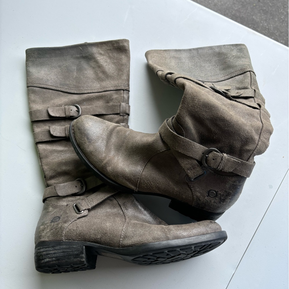 b.o.c. Born Concept Dark Basalto Distressed Tall Boots